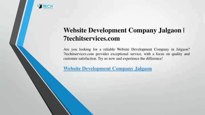 website development company jalgaon