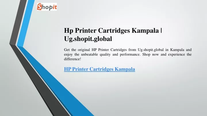hp printer cartridges kampala ug shopit global