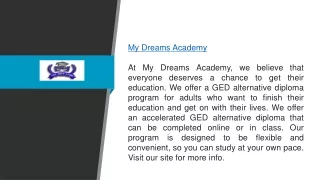 Looking For Ged Alternative And High School Diploma Online In Dallas