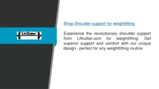 shop shoulder support for weightlifting