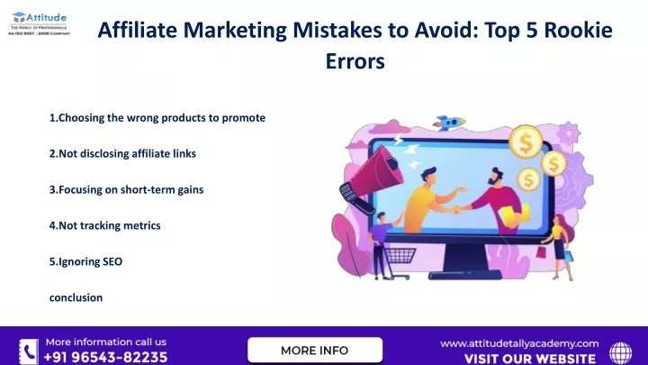 affiliate marketing mistakes to avoid top 5 rookie errors