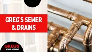 Greg's Sewer & Drains - Your Reliable Plumbing Services Provider