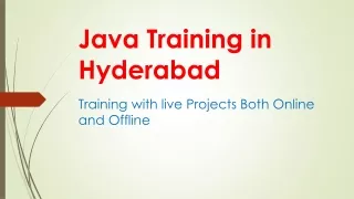 java training in hyderabad