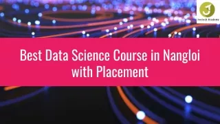 Best Data Science Course in Nangloi with Placement