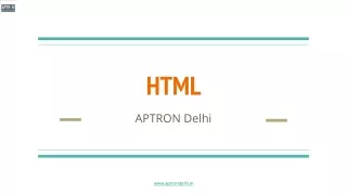 HTML Training in Delhi