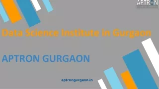 Data Science Institute in Gurgaon