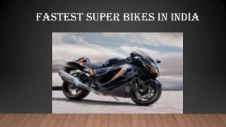 Super bikes PPT