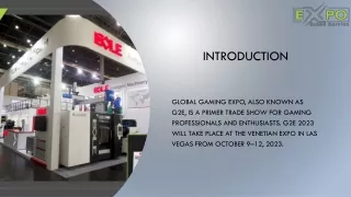 Experience the Thrill of Gaming at Global Gaming Expo 2023