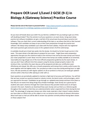 prepare ocr level 1 level 2 gcse 9 1 in biology