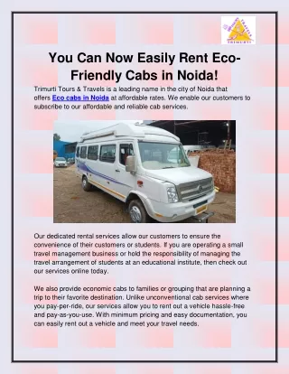 you can now easily rent eco friendly cabs