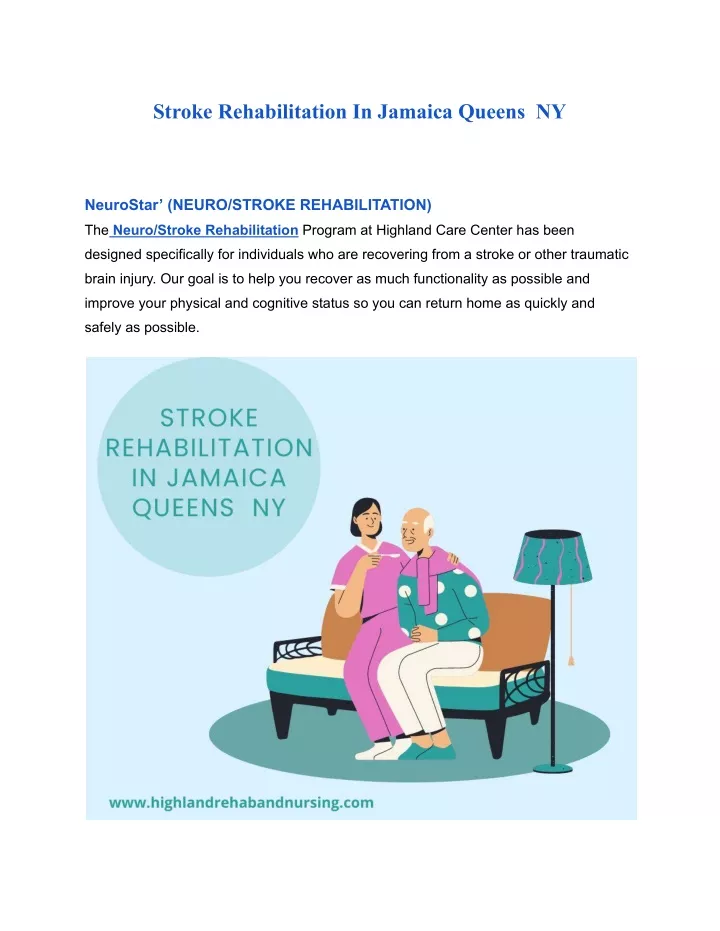 stroke rehabilitation in jamaica queens ny