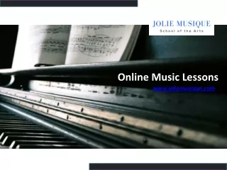 Online Music Lessons - joliemusique.com