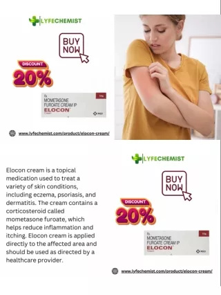 Relieve Skin Inflammation and Itching with Elocon Cream