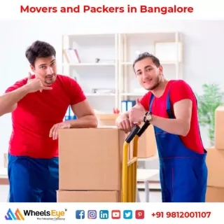 Movers and Packers in Bangalore - Call Now 9812001107