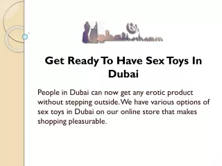 Online Sex toys in Dubai