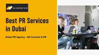 Best PR Services in Dubai