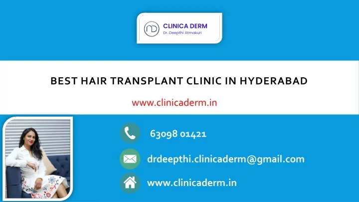 best hair transplant clinic in hyderabad