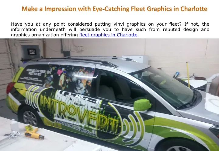 make a impression with eye catching fleet