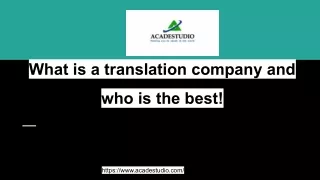 What are the different services that a translation company provides_