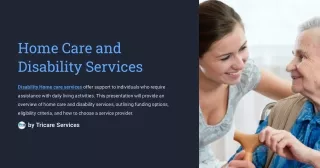 Home Care Disability Services
