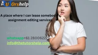 a place where i can lease somebody s assignment