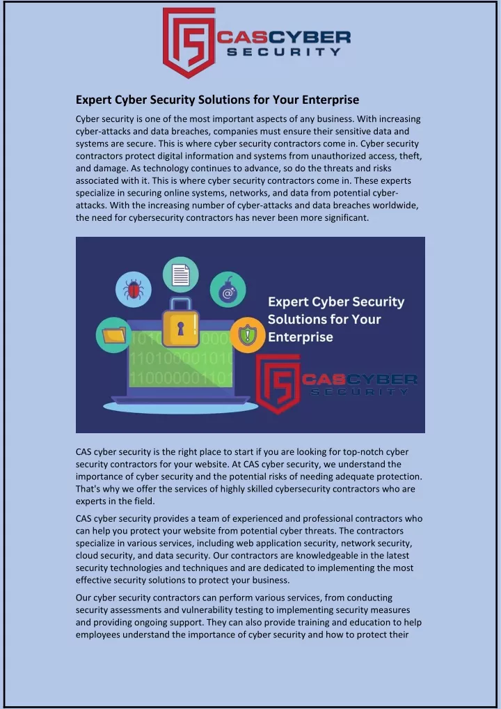 expert cyber security solutions for your