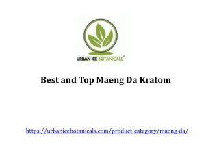 Best and Top Maeng Da Kratom