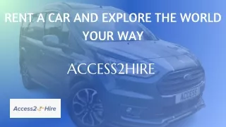 Find Lease fridge Van at the lowest price - Access2Hire