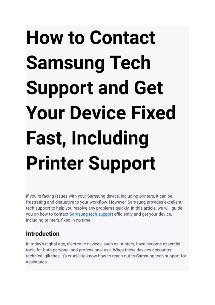 how to contact samsung tech support and get your