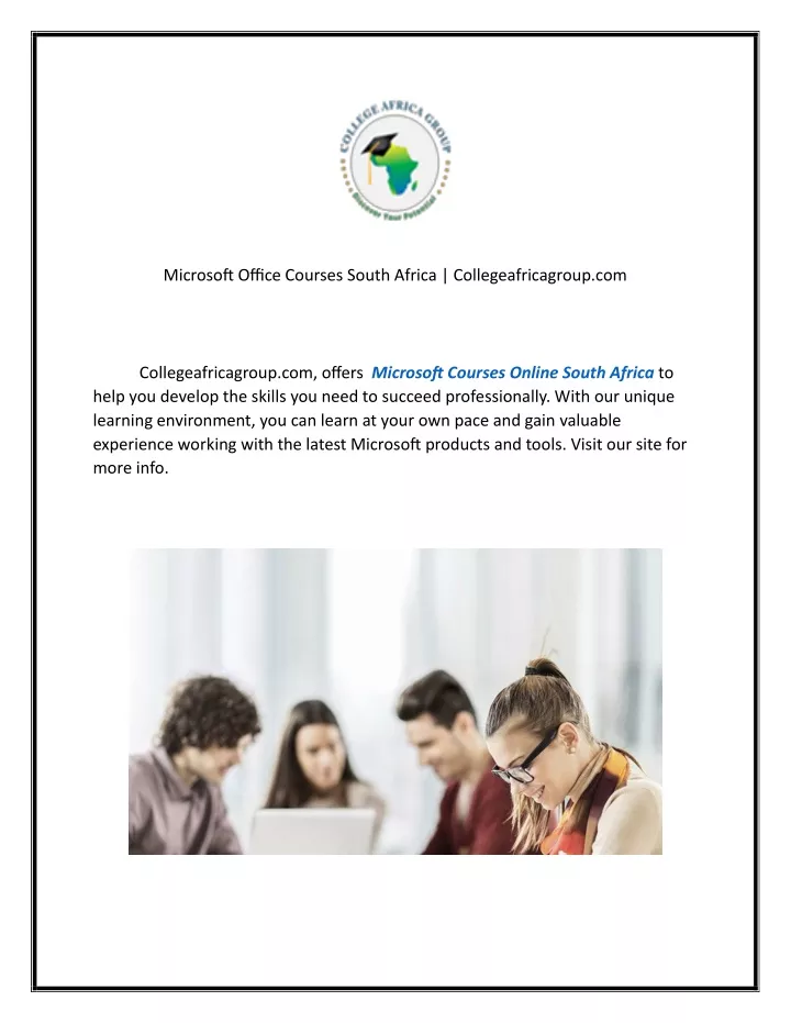 microsoft office courses south africa