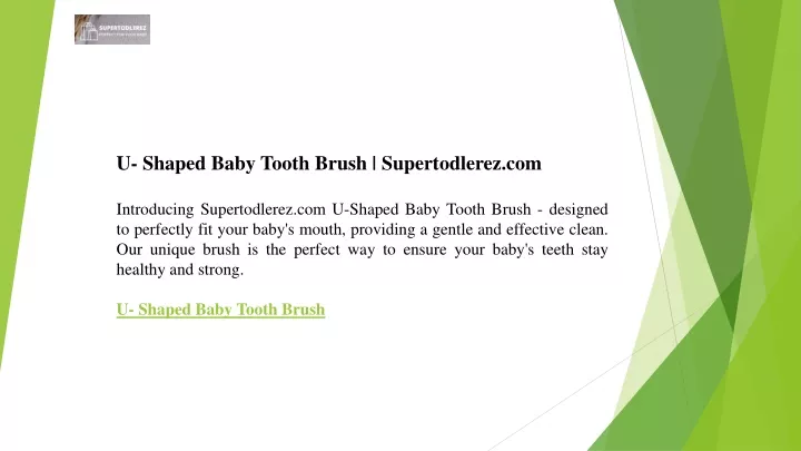 u shaped baby tooth brush supertodlerez