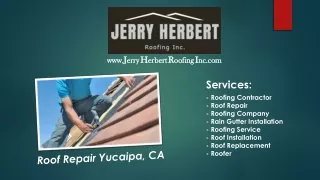 Roof Repair Yucaipa, CA