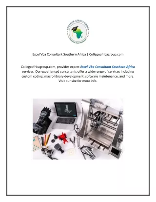 excel vba consultant southern africa