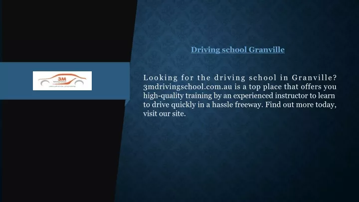 driving school granville