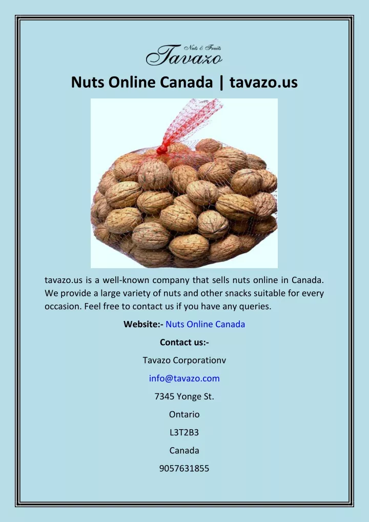 nuts online canada tavazo us