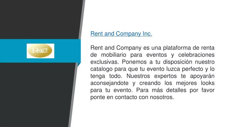 rent and company inc rent and company