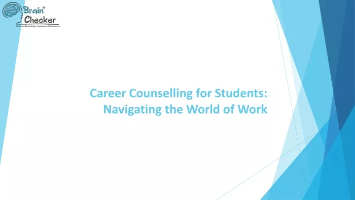 career counselling for students navigating the world of work
