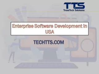 Find out the Enterprise Software Development in USA