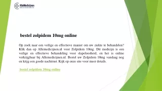 bestel zolpidem 10mg online