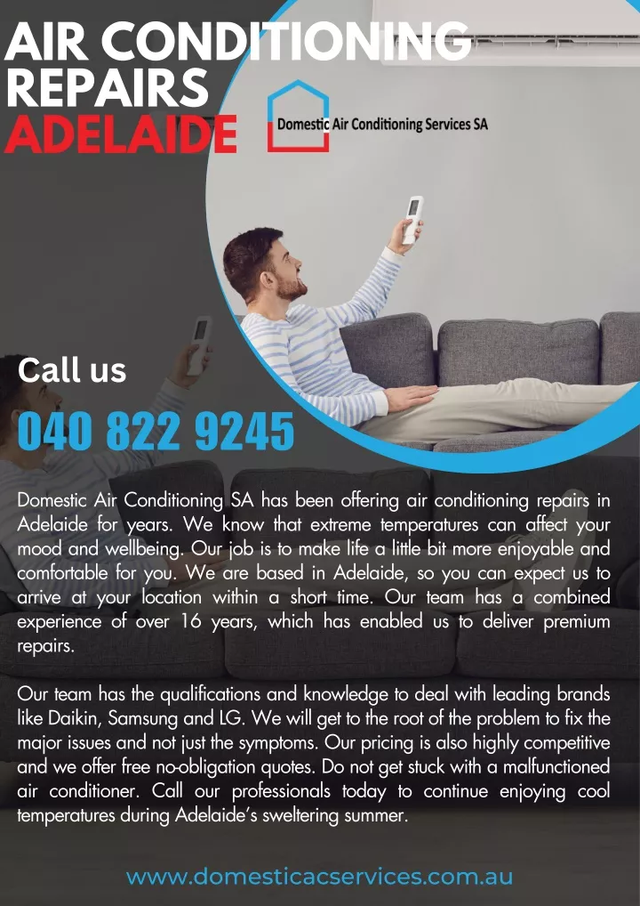 air conditioning repairs adelaide