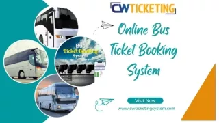 Online bus ticket booking system - Key features