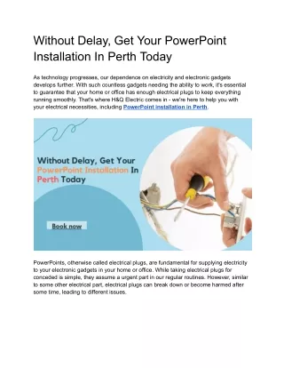 Without Delay, Get Your PowerPoint Installation In Perth Today