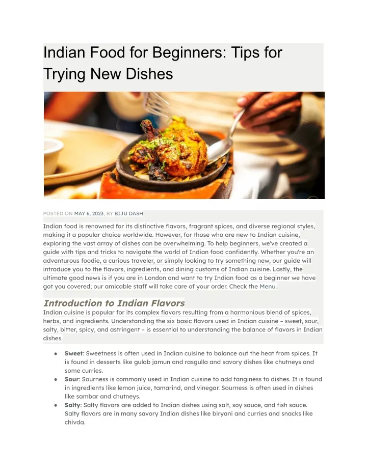 ppt-indian-food-for-beginners-tips-for-trying-new-dishes-powerpoint