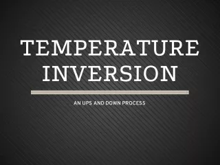 temperature inversion