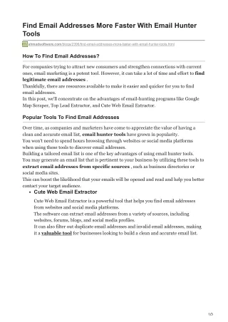 find email addresses more faster with email