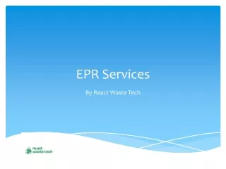 EPR Services  React Waste Tech