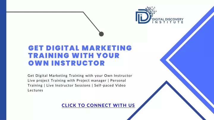 get digital marketing training with your