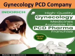 Why Gynecology PCD Companies Are Essential for Women's Health