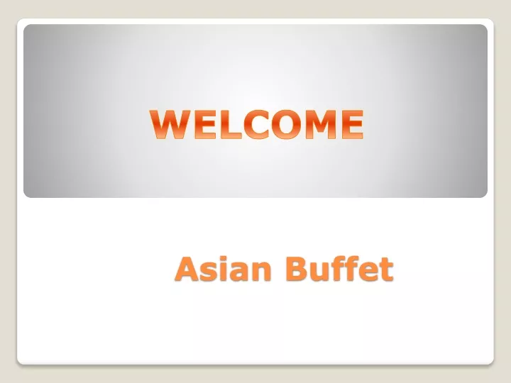 asian buffet