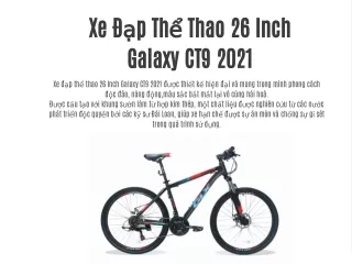 Xe Đạp Thể Thao 26 Inch Galaxy CT9 2021